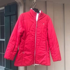 Coat - Reversible Red or White                             Like NEW without tags